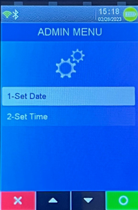 Admin menu