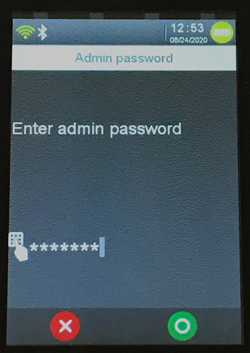 Admin password
