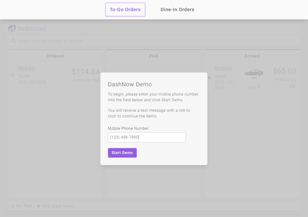 Demo Screen