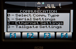 iSC 250 Ethernet Settings