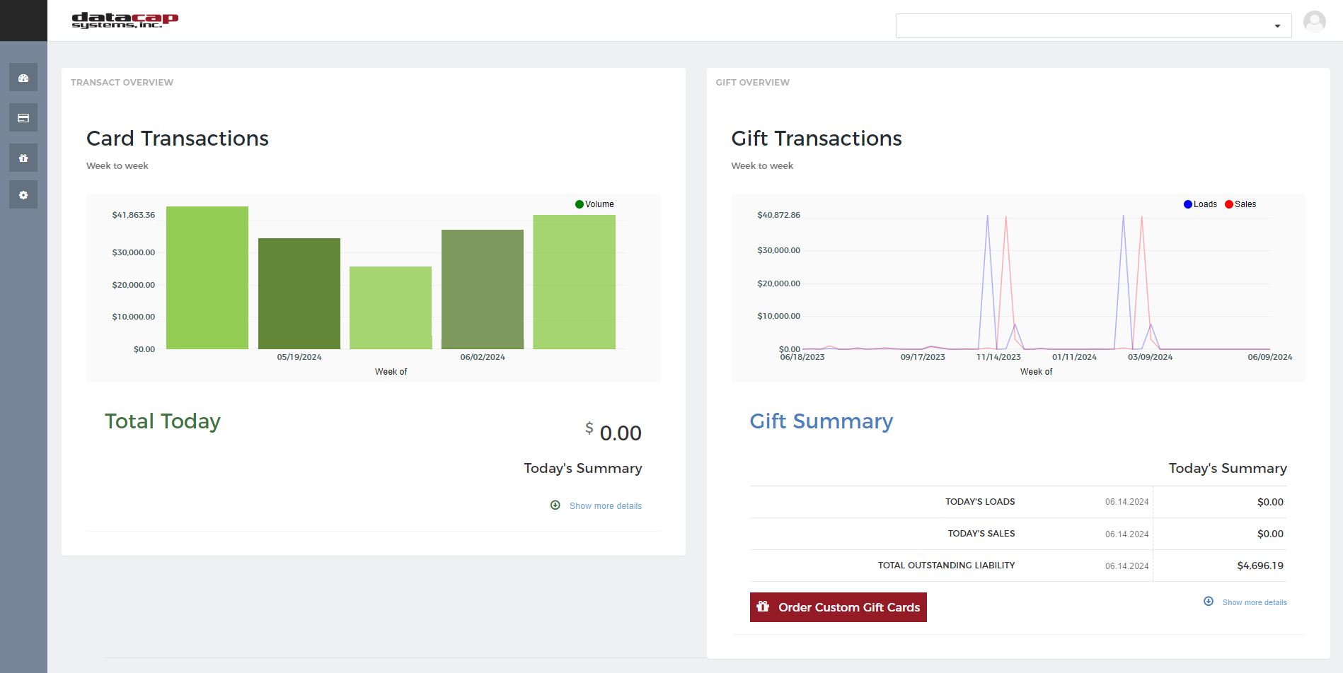 Datacap Dashboard