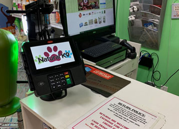 Natural K9 Logo on Ingenico iSC Touch 480 PIN Pad