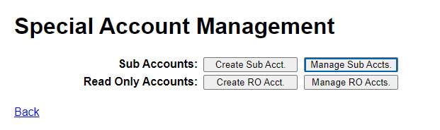 Manage Sub Accounts
