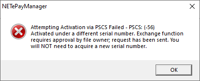 PSCS Error
