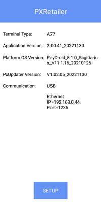 PXRetailer Setup