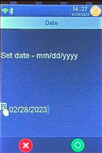 Set date