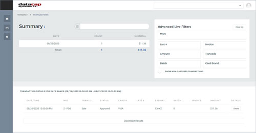 Transaction detail