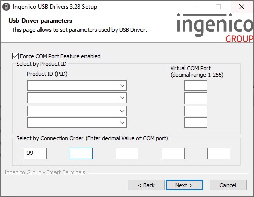 USB Driver Params