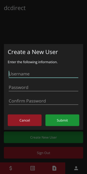 Create new user