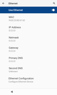 Ethernet Config