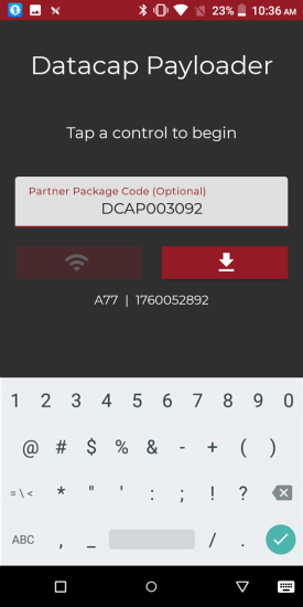 Payloader application