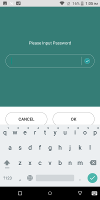 Please Input password