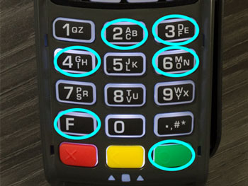 Ingenico iPP 320 keys